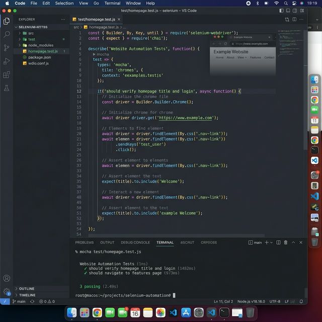 Selenium Automation QA screenshot