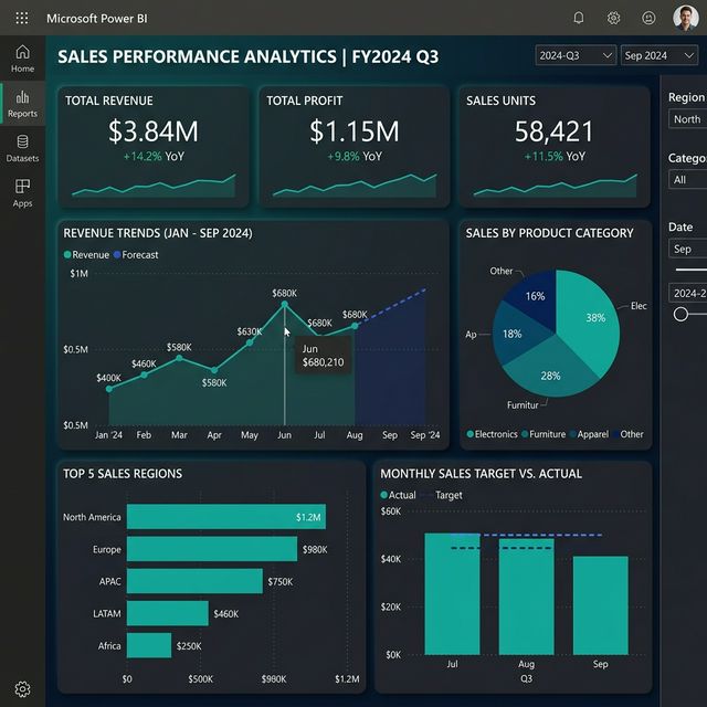 Sales Analysis Power BI screenshot