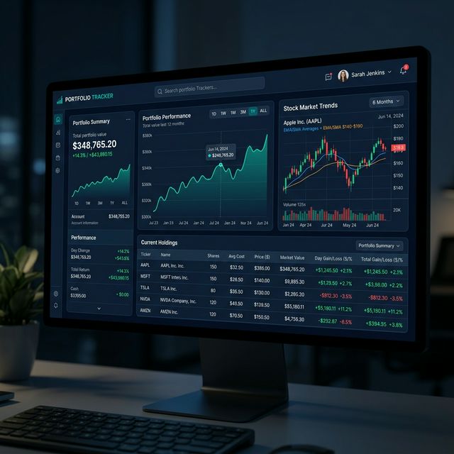 Stock Portfolio Management screenshot